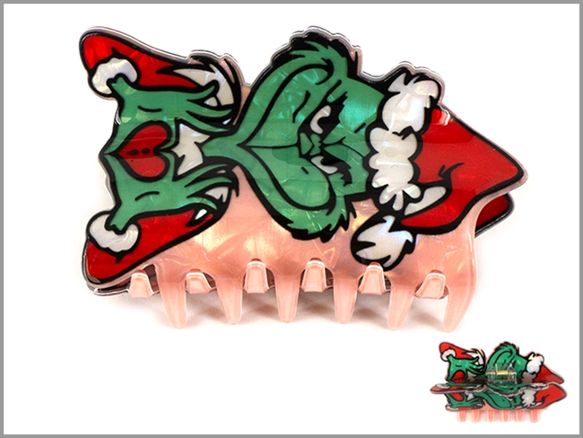 Grinch Hair clip