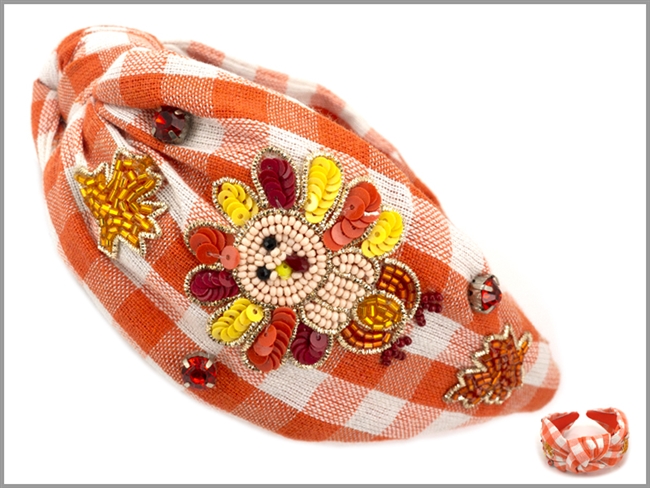 Turkey Seed Bead Headband