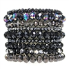 9 Piece Stone Stretch Bracelet