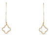 Pave Clover Earrings