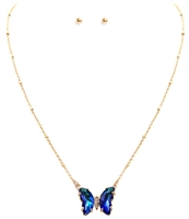 Crystal Butterfly Necklace