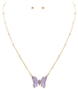 Crystal Butterfly Necklace