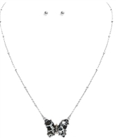 Crystal Butterfly Necklace