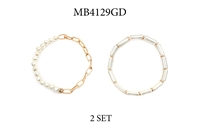 2 PC Pearl Bracelet