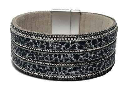 Magnetic Leather Bracelet