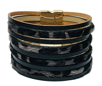 Magnetic Leather Bracelet