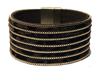 Magnetic Leather Bracelet