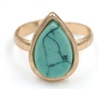 Semi Precious Stone Adjustable Ring