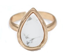 Semi Precious Stone Adjustable Ring