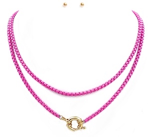 Color Box Chain Necklace