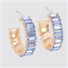 Baquette Hoop Earrings