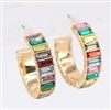 Baquette Hoop Earrings