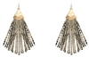 Faux Snake Fringe Earring