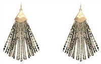 Faux Snake Fringe Earring