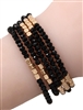 5 Piece Stone Stretch Bracelet