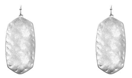 Hammered Drop Earrings