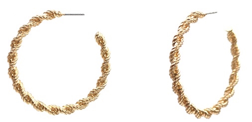 Rope Chain Hoop Earrings