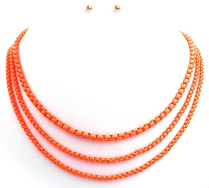 Layered Box Chain Necklace