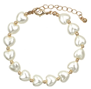 Pearl Heart Bracelet