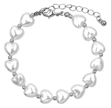 Pearl Heart Bracelet