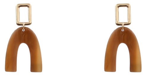 Horn Acetate Earrings