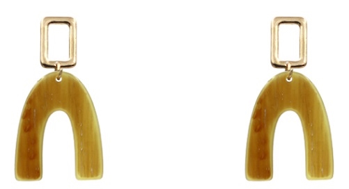 Horn Acetate Earrings