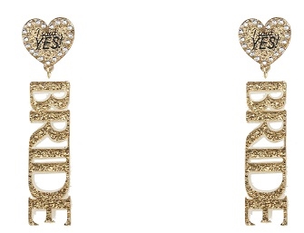 Acrylic Bride Earrings