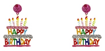 Happy Birthday Earrings