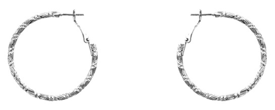 Textured Hoop Earrings
