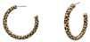 Dalmation Wood Hoop Earrings