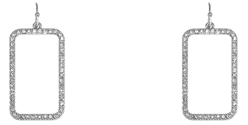 Square Pave Earrings