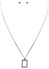 Square Pave Necklace