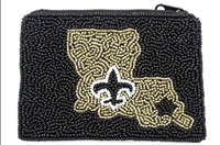 Louisiana Seed Bead Coin Purse