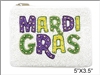 Mardi Gras Seed Bead Coin Purse