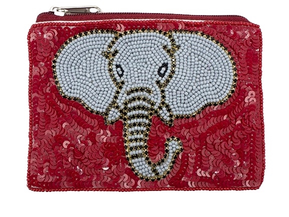 Alabama Game Day Seed Bead Coin Purse