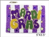 Mardi Gras Seed Bead Coin Purse