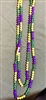 60 Inch Crystal Bead Mardi Gras Necklace