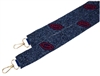 Red/Blue Football Seed Bead Purse Strap