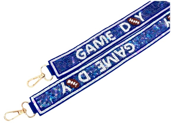 Blue & White Game Day Purse Strap