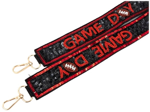 Red & Black Game Day Purse Strap