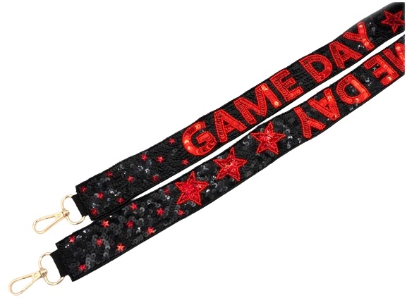 Red & Black Game Day Purse Strap
