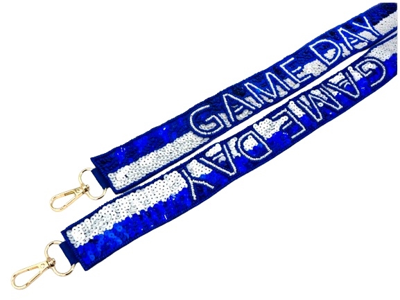 Blue & White Game Day Purse Strap