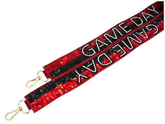 Red & Black Game Day Purse Strap