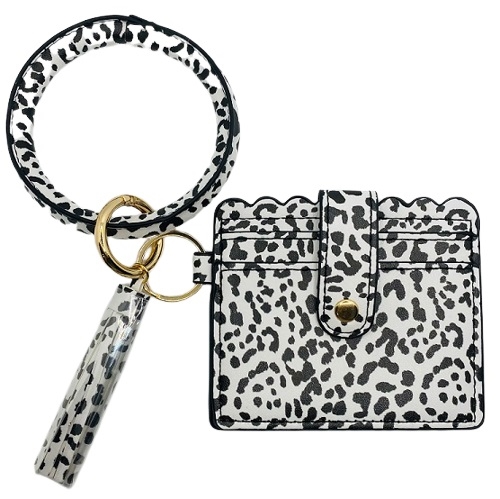Leather Keychain Wristlet