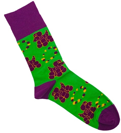 Unisex Mardi Gras Bead Dog Socks