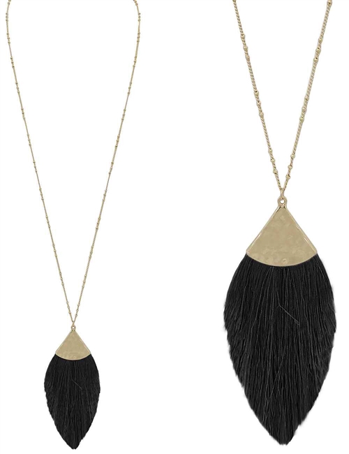 Tassel Tapered Necklace