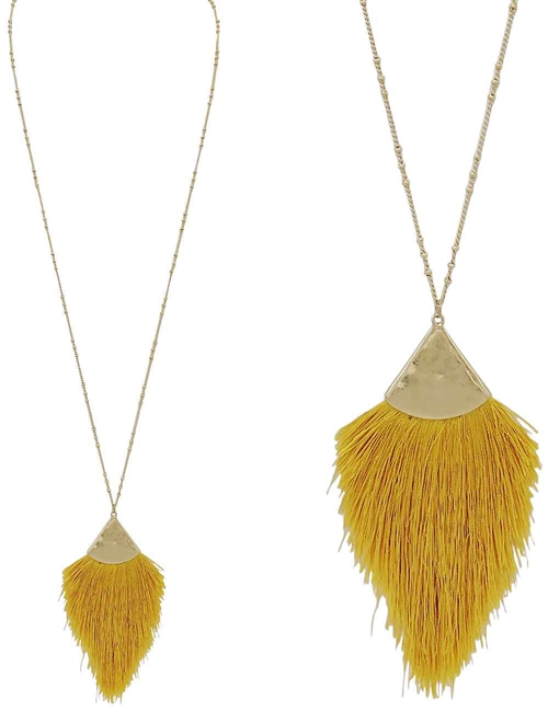 Tassel Tapered Necklace