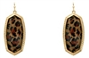 Leopard Pendant Earrings