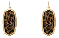 Leopard Pendant Earrings