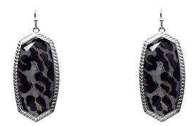 Leopard Pendant Earrings